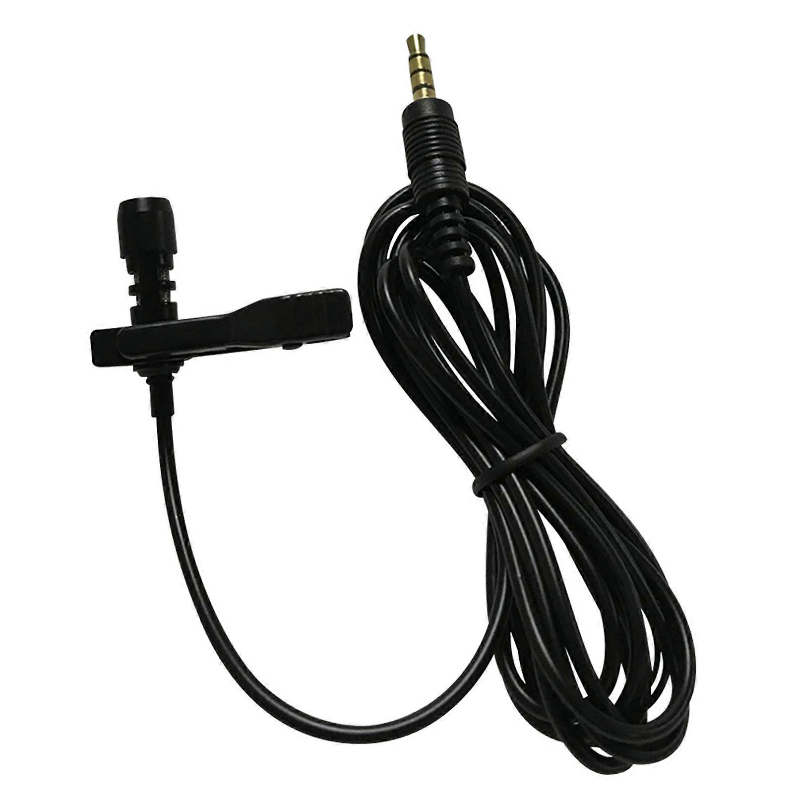 Mini Clip-on Capacitive Microphone 1.5m Cable for Recording