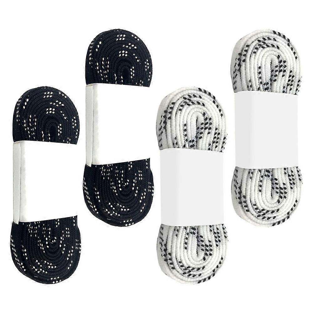 Ski Shoelaces Tied and Tight for Ski Boots Cotton and Polyester Wear-Resistant with 2 Pairs
