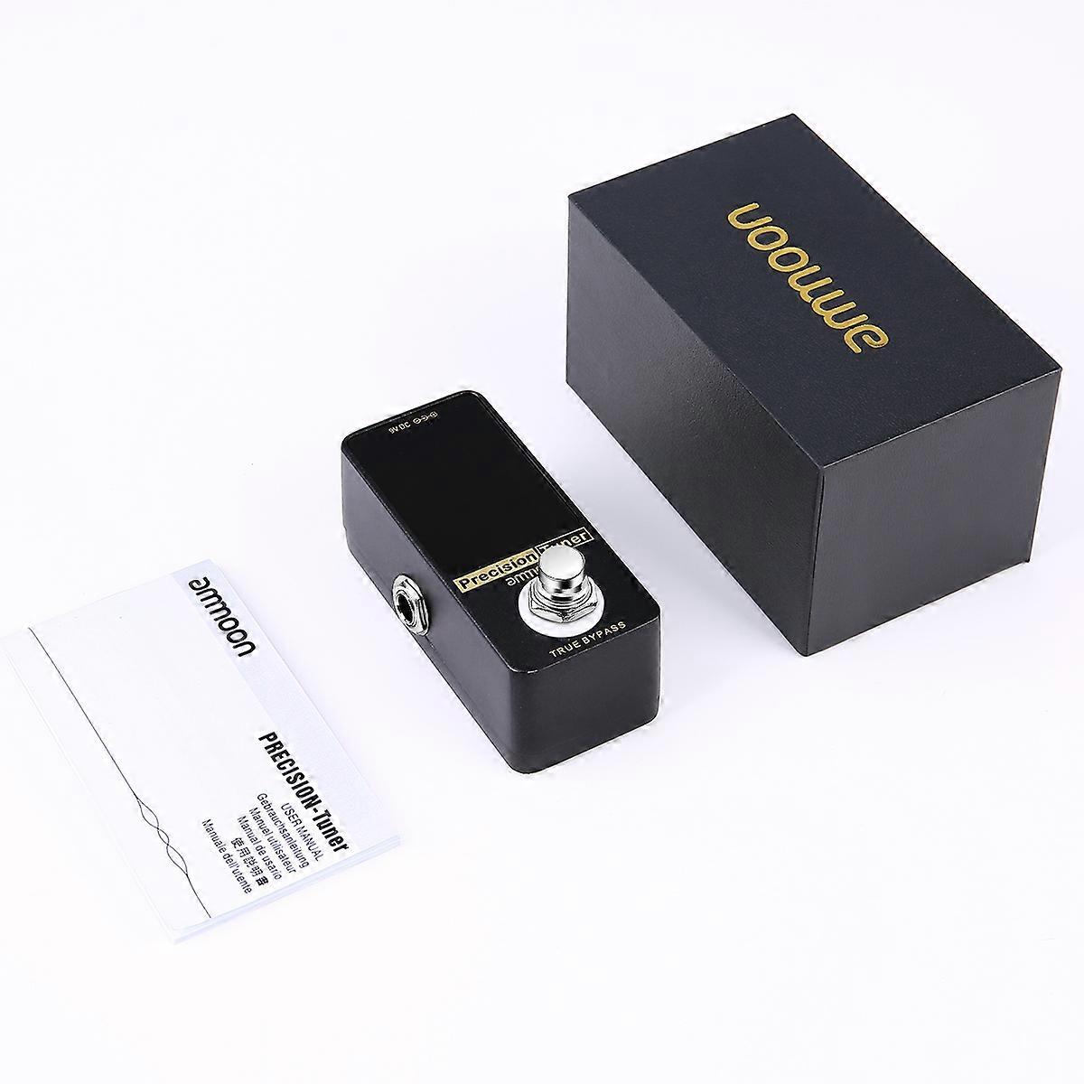 Precision Chromatic Tuner Pedal 9cm Full Metal Shell LED Display