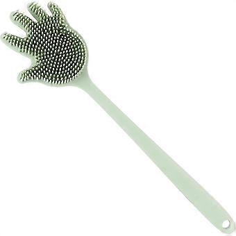 Palm Shape Back Brush Body Bath, for Men and Women Back Massager Bath Accessories(green)