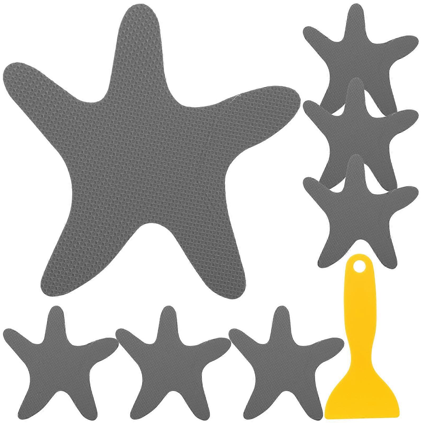 1 Set of Non-slip Bathtub Stickers for Decor Grey PEVA Material Safe and for Long Time Use