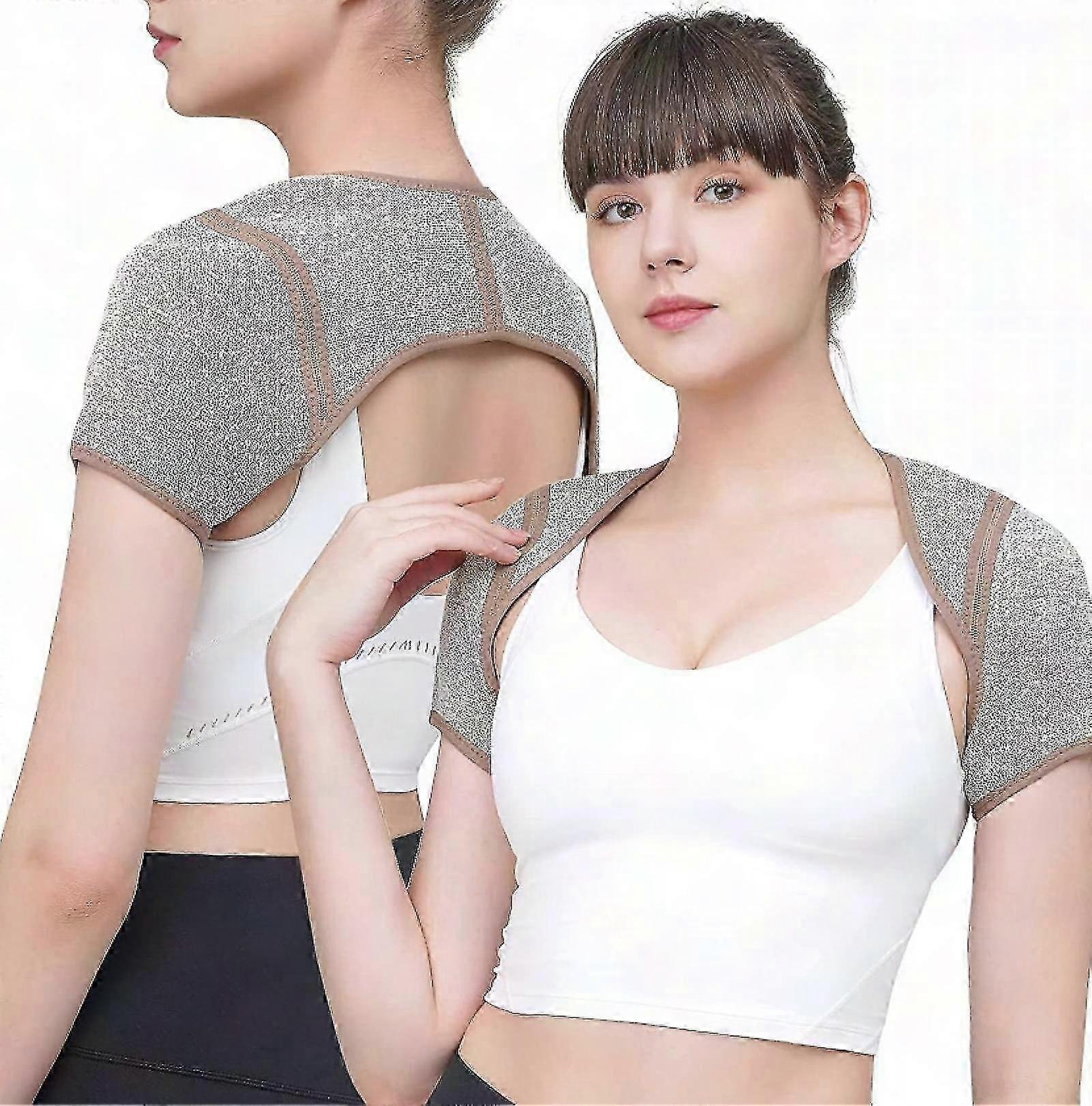 Tutore per spalla in grafene termicamente conduttivo per uomo e donna - Supporto della cuffia dei rotatori, sollievo dalla tendinite, doppio stabilizzatore caldo