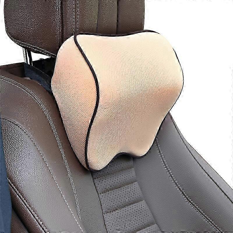 Cervical pillow for car seats with memory foam