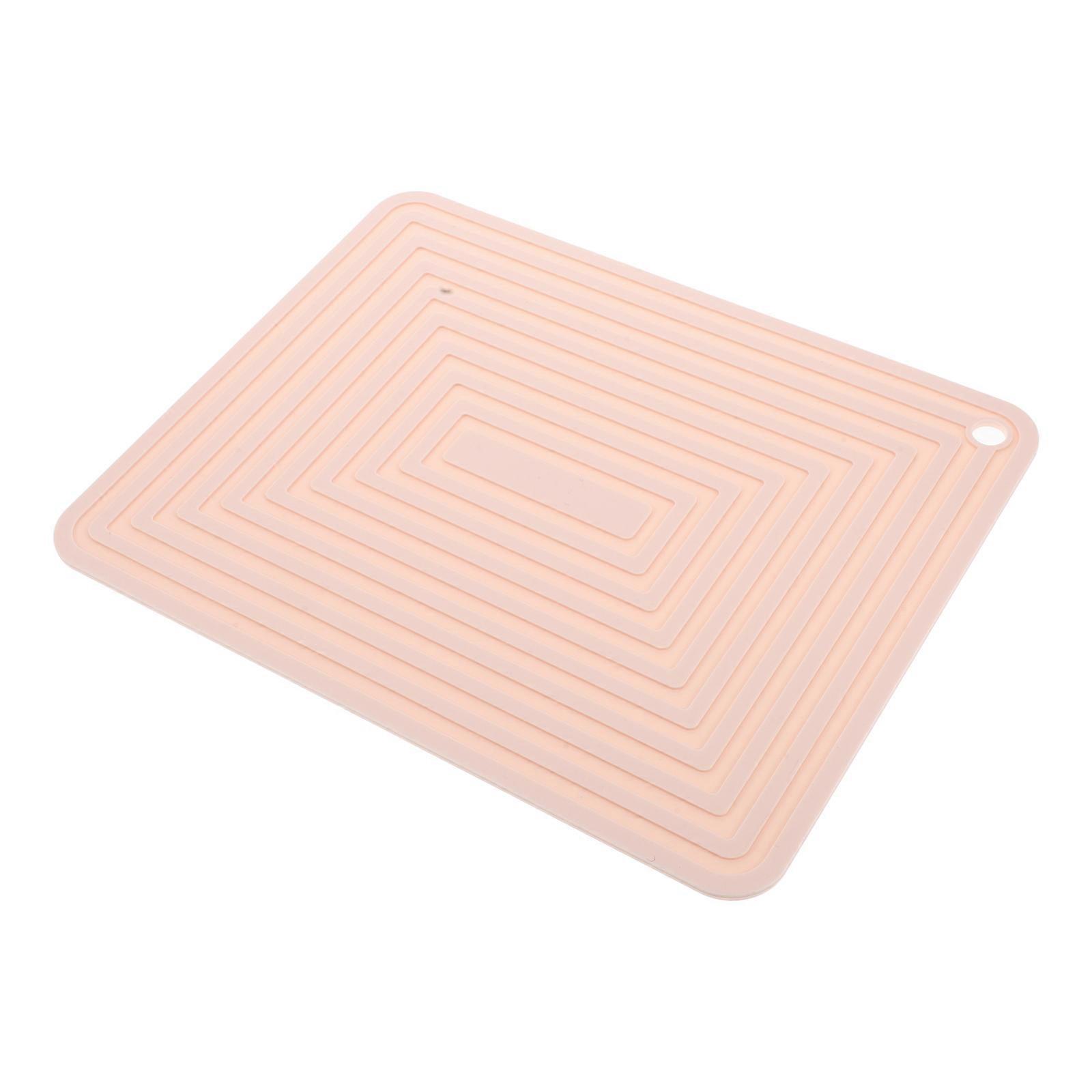 Silicone Placemats Rectangular Heat Resistant Washable Table Mat Protector for Dining Kitchen Crafting