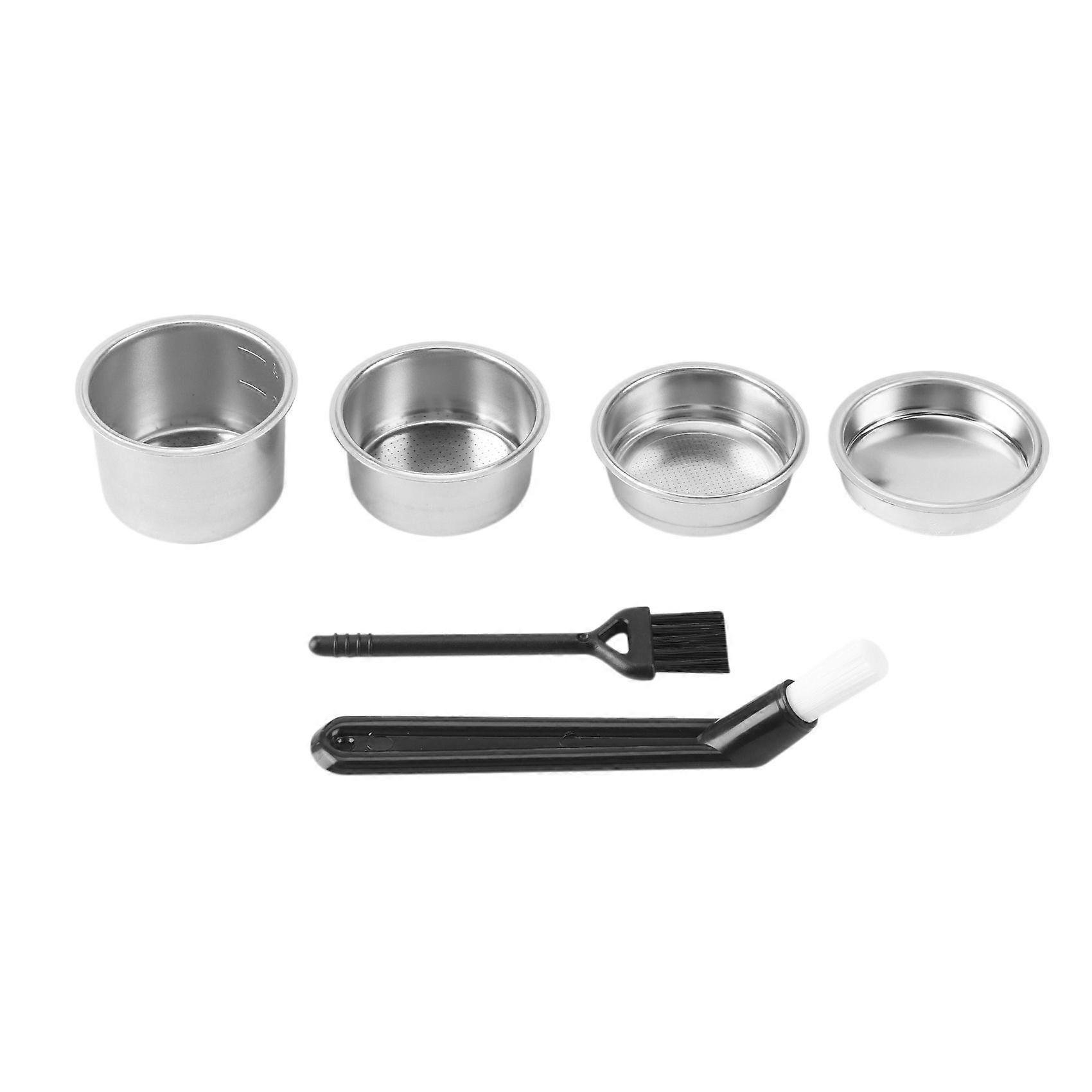 51mm Filter Basket 1/2/4 Cup for Espresso Bottomless Portafilter,Compatible with , 51mm Coffee Mach