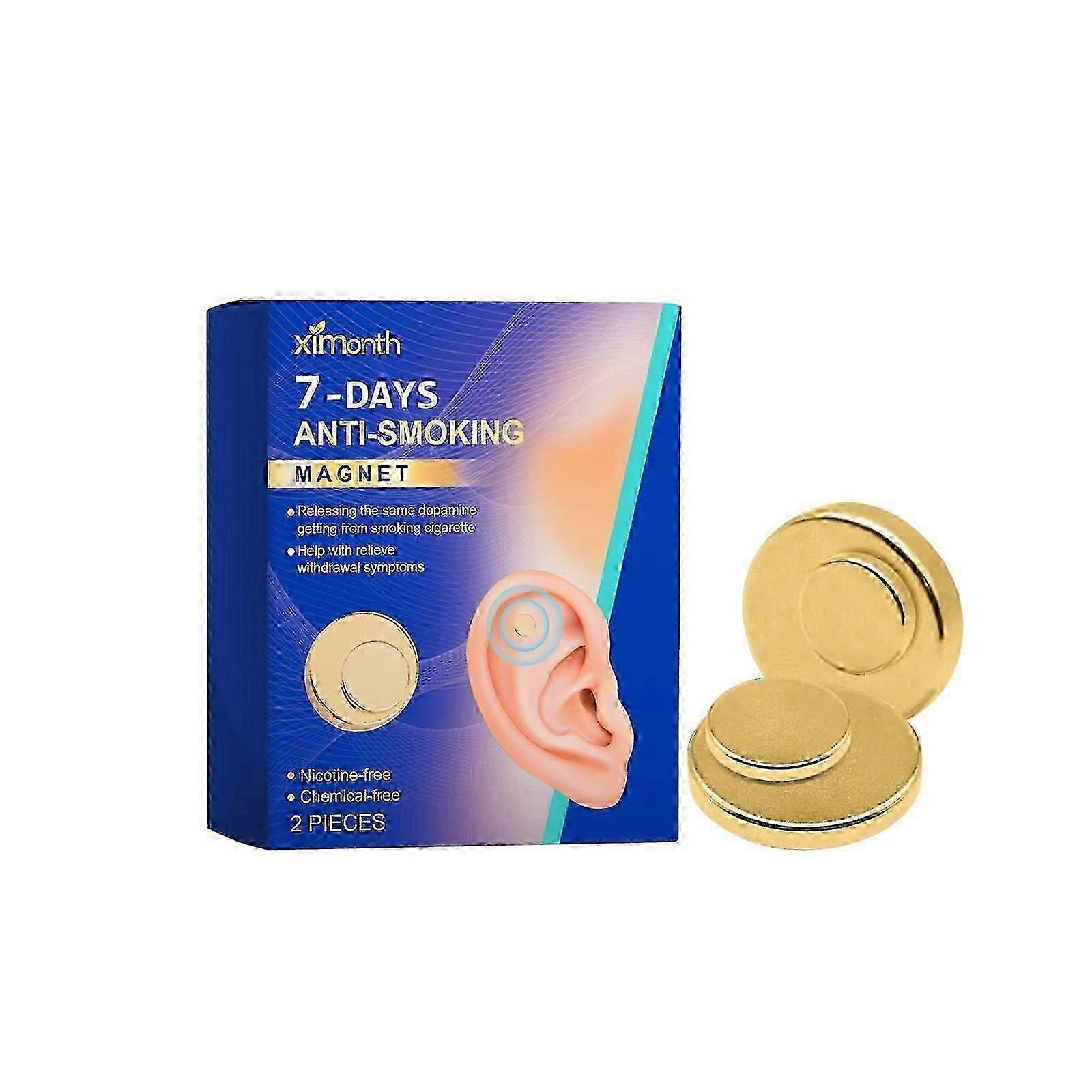 7-Days Anti-smoking Magnet, Magnetic TherapyQuit Stop Smoking Smoke Magnet MagneticTherapy Ear Auricular Loss Weight Acupressure