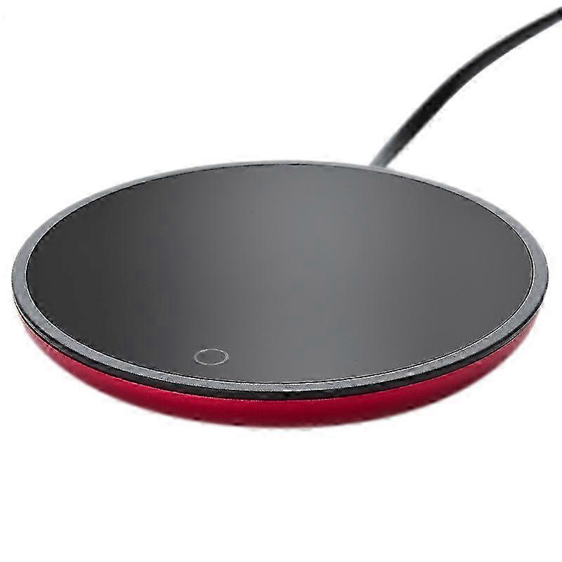 Cup Warmer for Desk with Auto Shut-Off Feature - Red US Plug