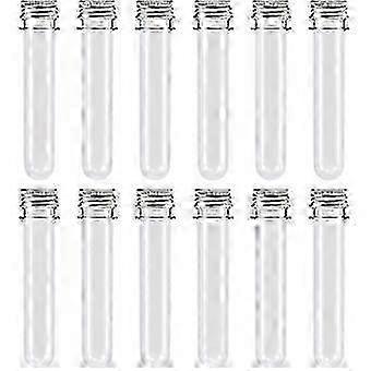 2025 2025 Suitable Set of 12 Clear Plastic 40ML Test Tubes with Screw Cap