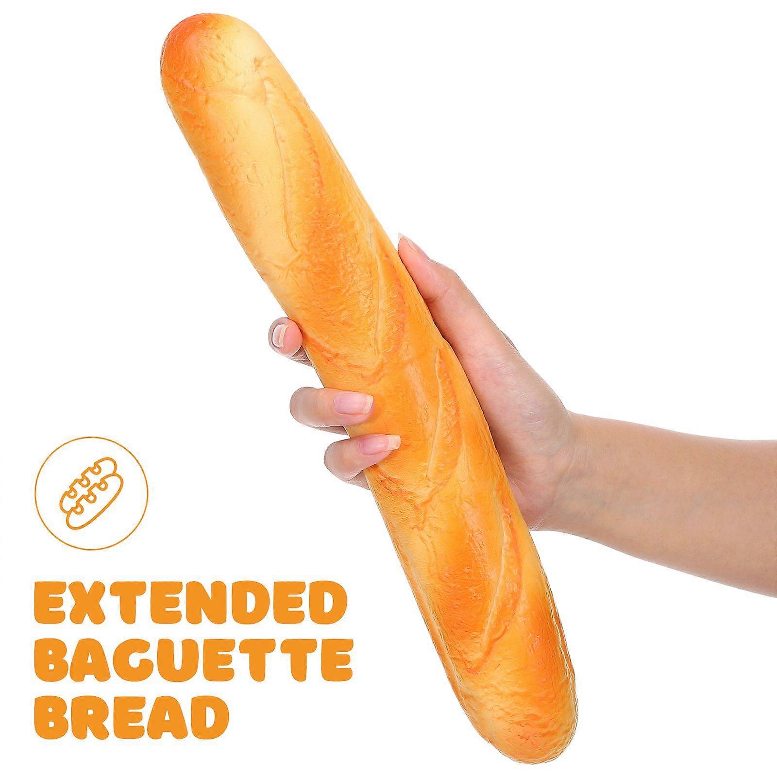 Fake Bread Artificial Bread Simulation Food Model Decoration Kitchen Prop (Lengthen Baguette)