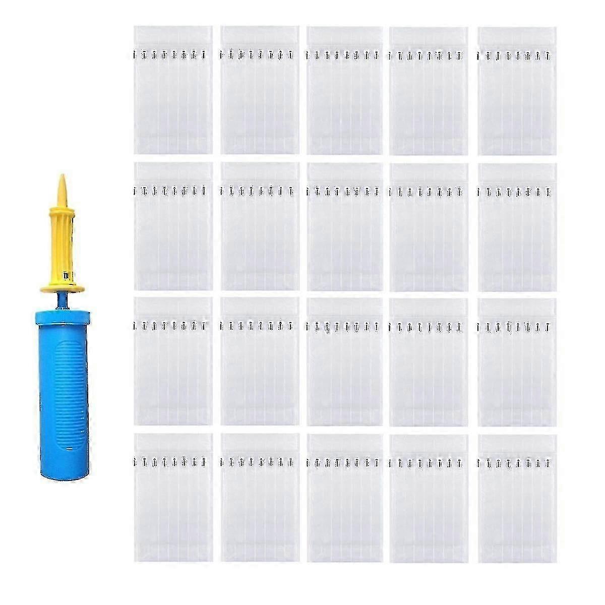 Τσάντες προστασίας ταξιδιού μπουκαλιών κρασιού, 20 διογκώσιμες τσάντες κρασιού πακέτων για το ταξίδι με την επαναχρησιμοποιήσιμη αντλία, inf