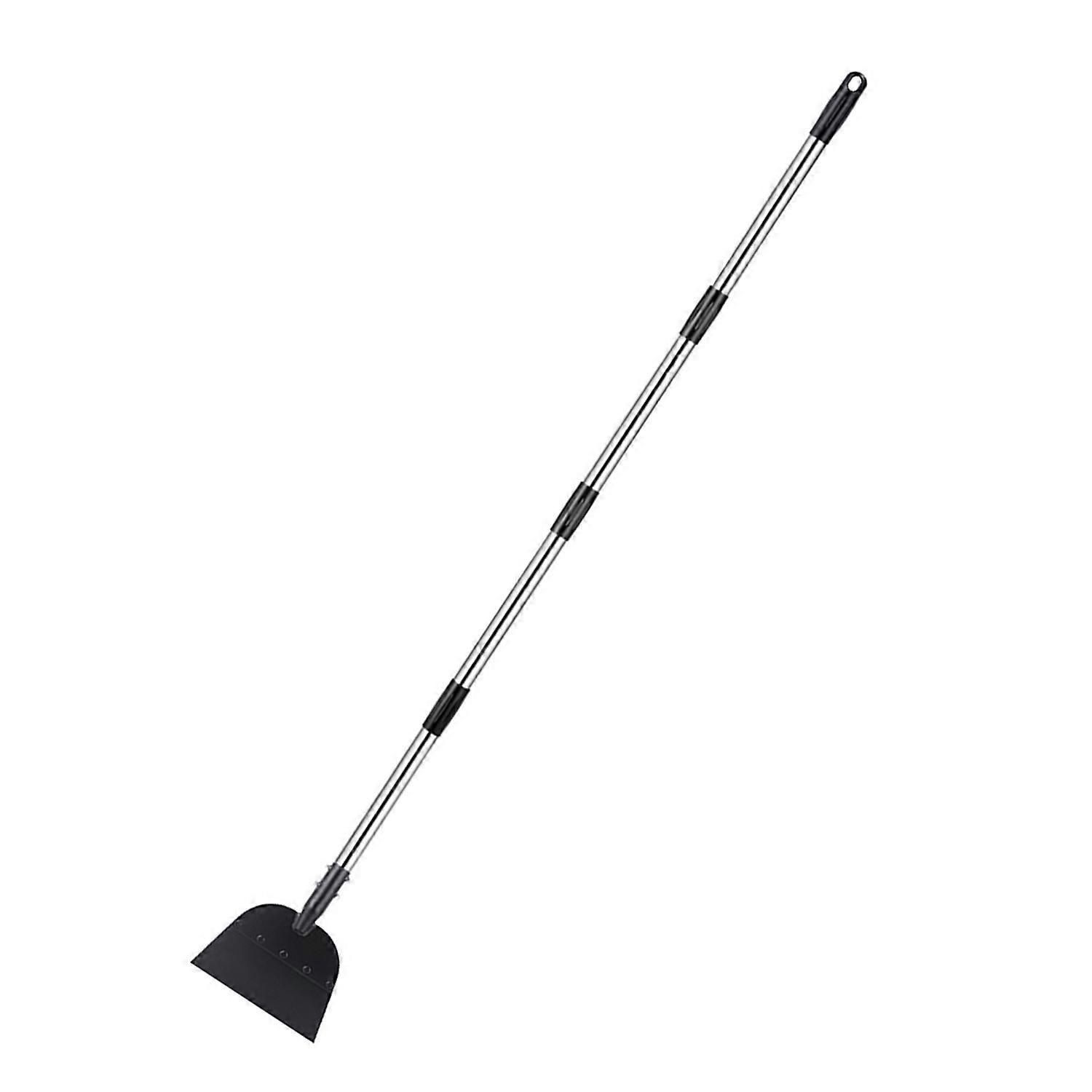 Flat Shovel Ice Scraper with Long Handle Adjustable Height Easy Assembly Ice Removal Tool Outdoor