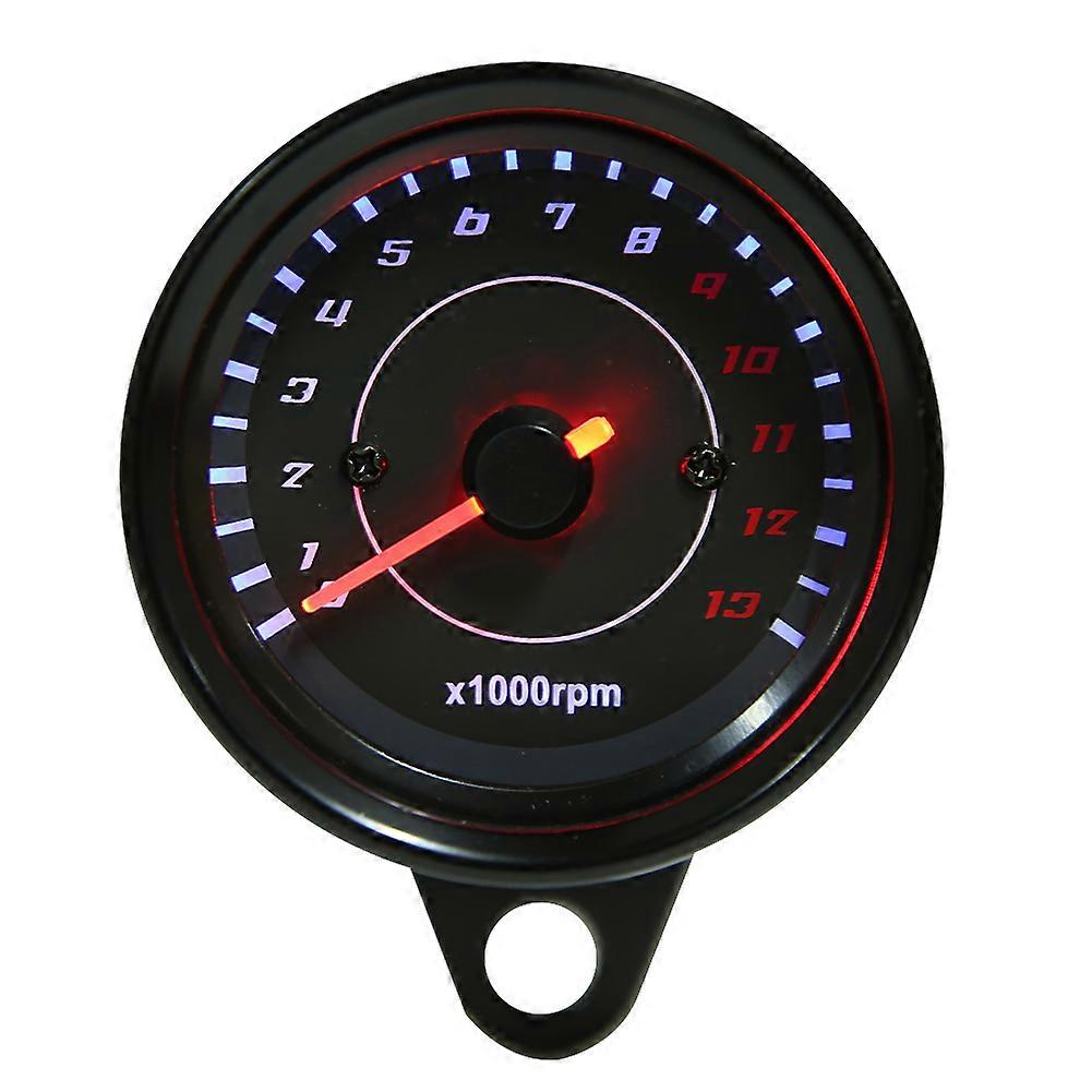 Universal Motorcycle LED Backlight Electronic Tachometer 12V DC