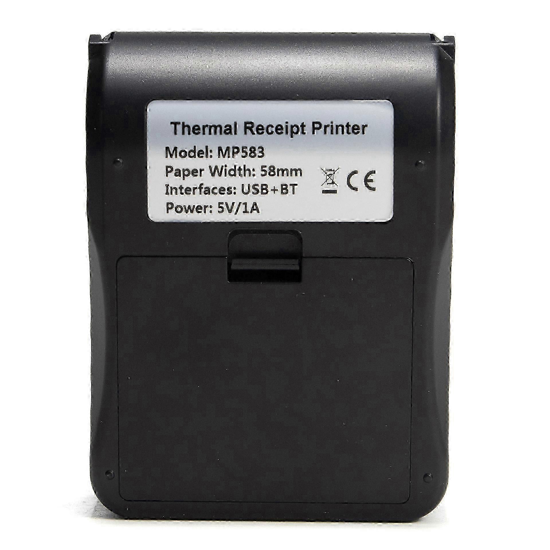 Portable Receipt Printer Wireless Bt Mini Receipt Receipt Pos Mobile Printer, Esc/pos Compatible With Android Ios