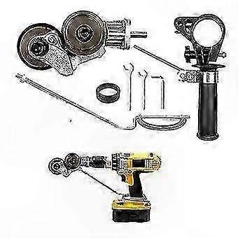 Electric Drill Attachment for Sheet Metal Cutting with Double Head Design