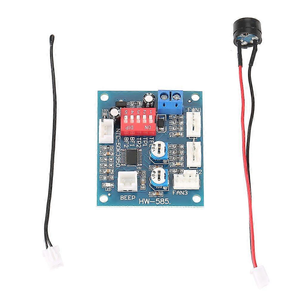 DC 12V Four Wire Thermostat PWM Fan Speed Controller Governor Module for PC