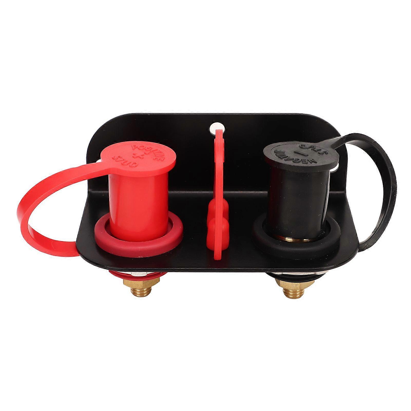 Remote Battery Terminals with Waterproof Caps for UTV ATV Car Trucks RV Tractor Mower Boat