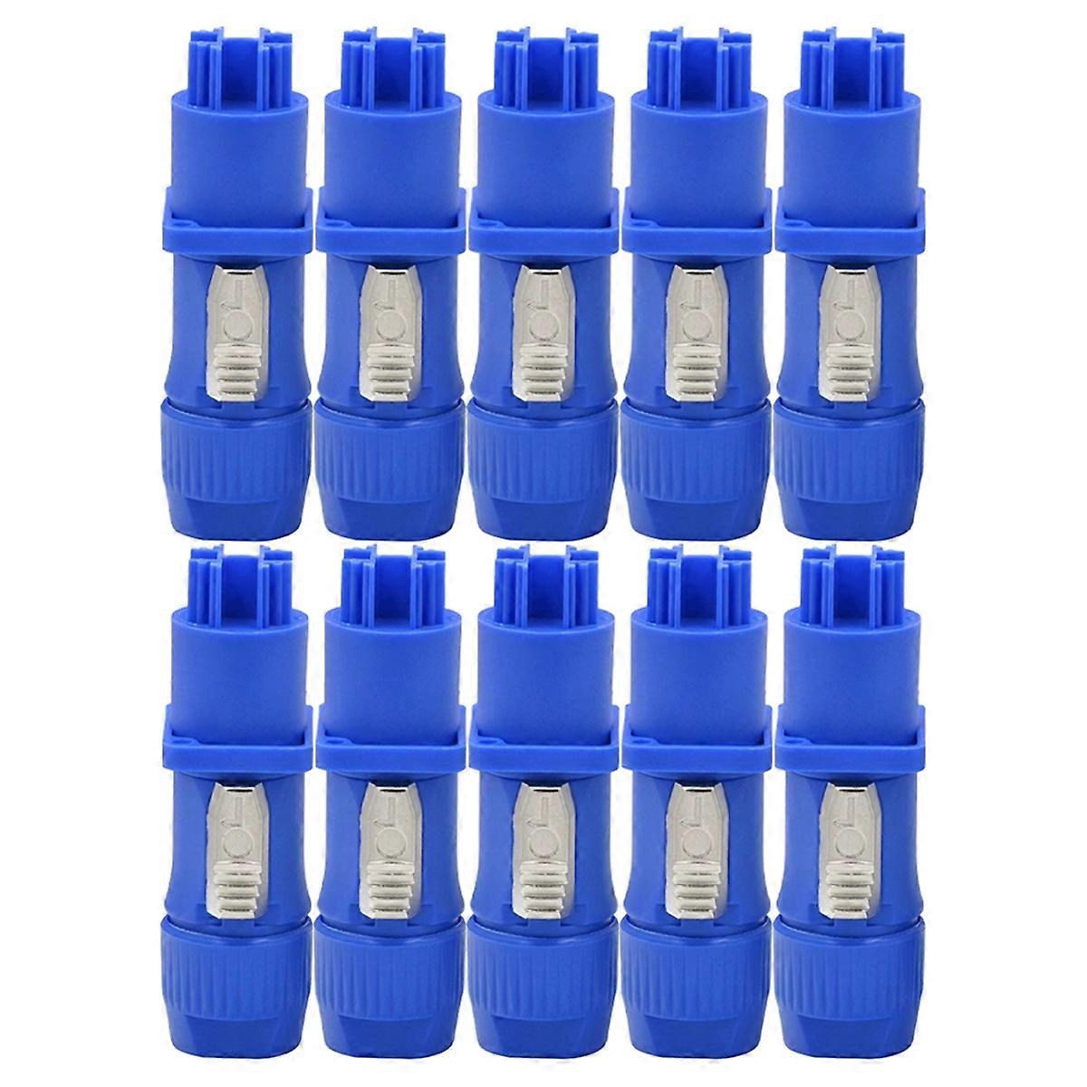10pcs Powercon Connector Input and Output Set, Suitable for Nac3fca Powercon Power Connector Plug Blue