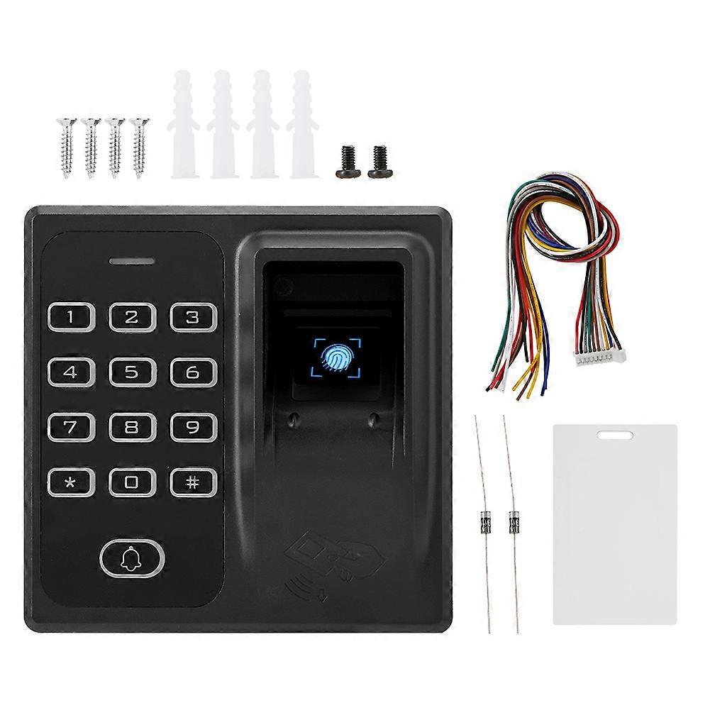 Fingerprint Reader ID Card Induction Password Door Access Control System Security Entry Machine