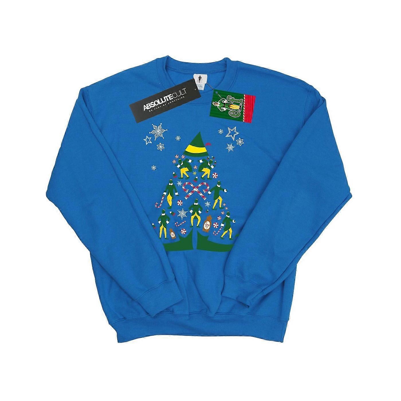 Elf Heren Kerstboom Sweatshirt