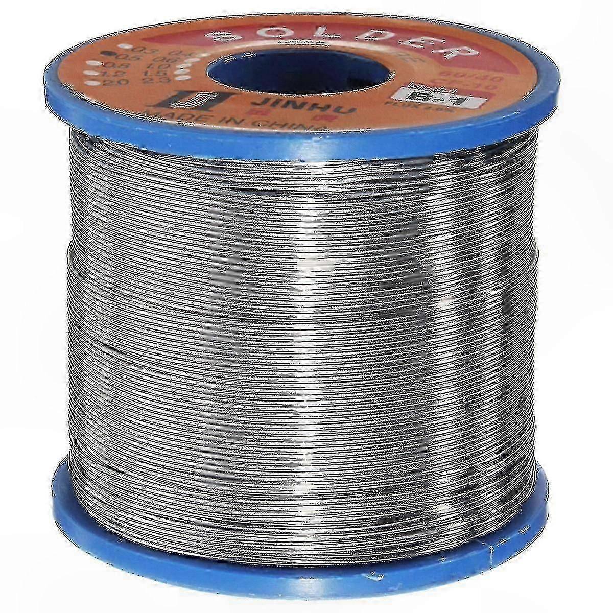 0.8mm Rosin Core Solder Wire, 400g Tin Lead Flux Roll for Soldering Projects