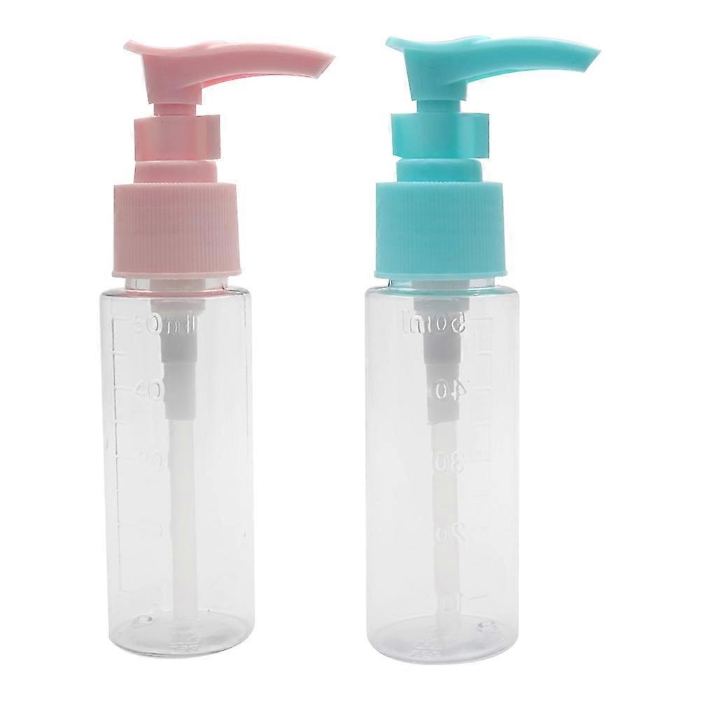 Travel Toiletries Bottle 4Pcs Cleaning Gel Graduated Container For Home Use Easy To Clean 50Ml Assorted Color