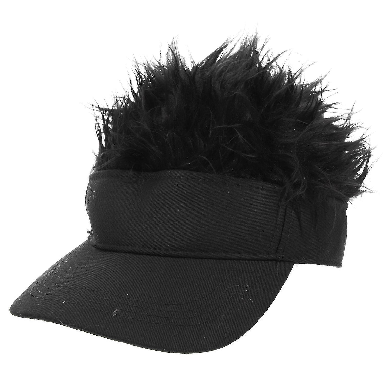 Wig Baseball Hat for Adults with Sun Blocking Feature 2Pcs Pack