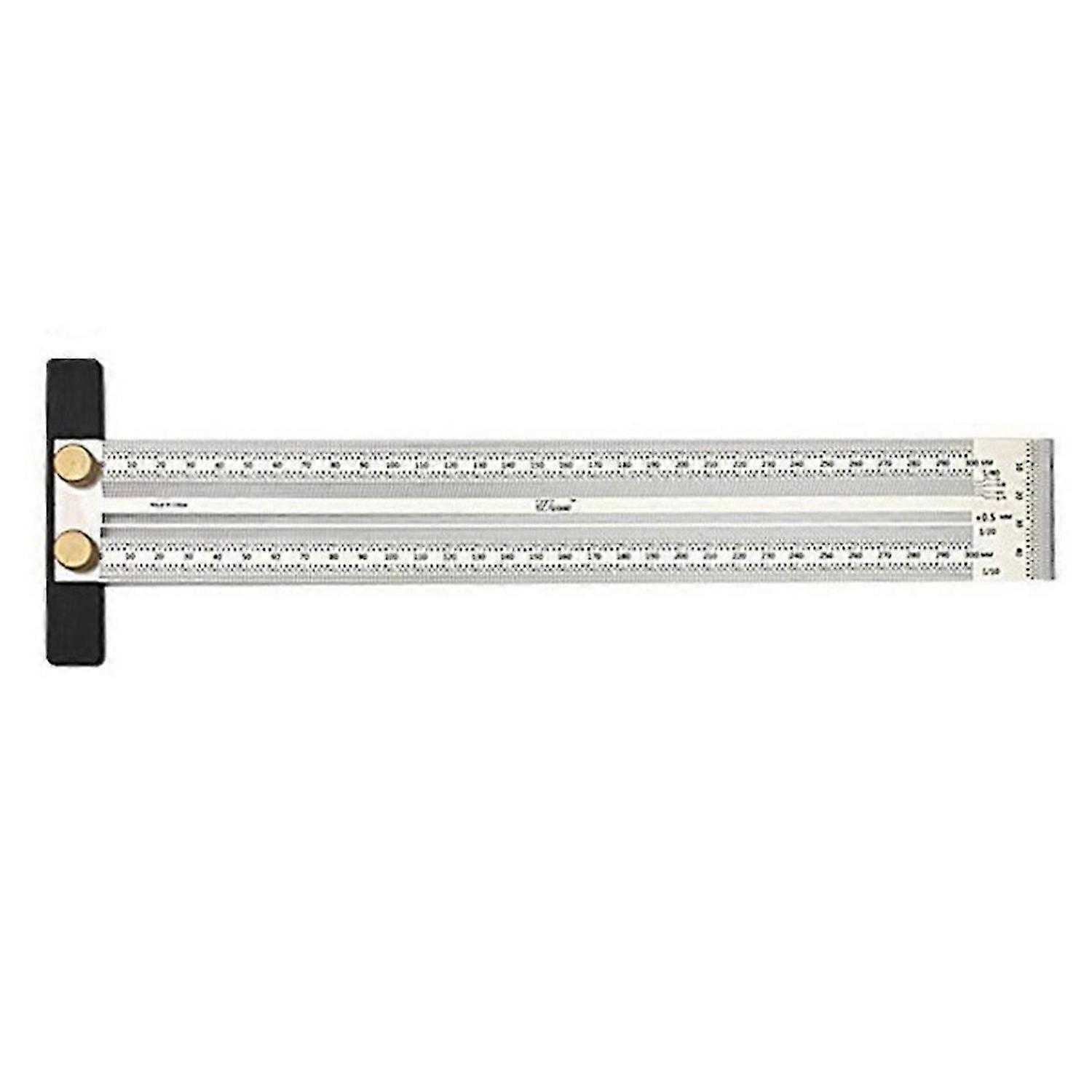 T -Type Line Labeling Line Measurement Tool Positioning Ruler,300mm