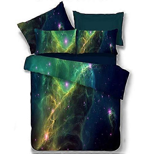 3D Printed Bedding Set Polyester Quilt Cover and Bed Sheet Large Size 240x225 cm ThreePiece Set Density NonFading