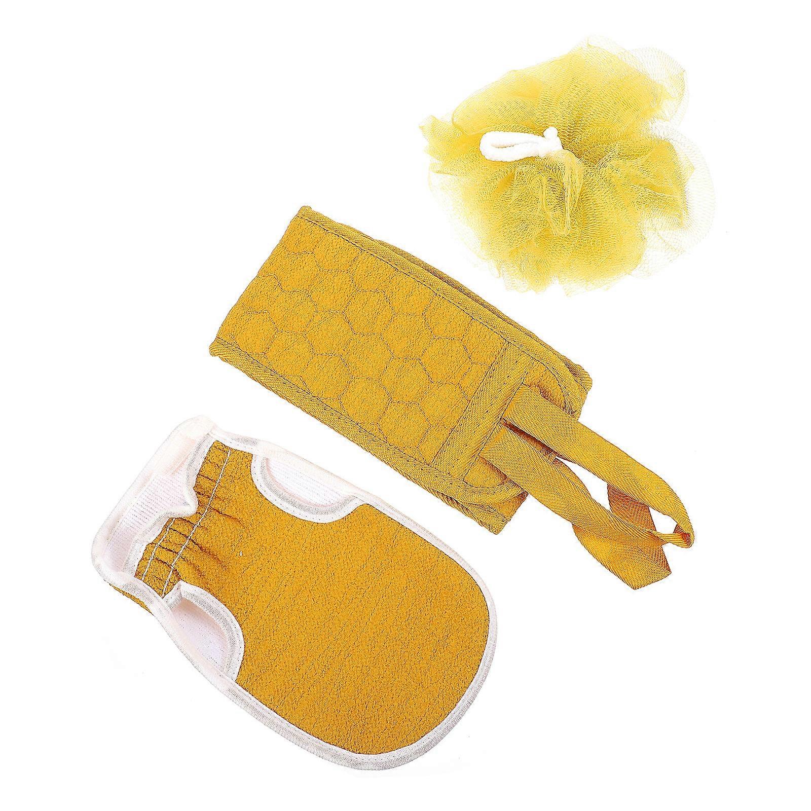 Bath Shower Ball Gloves for Home Use with 1Set Bathing Kit Set