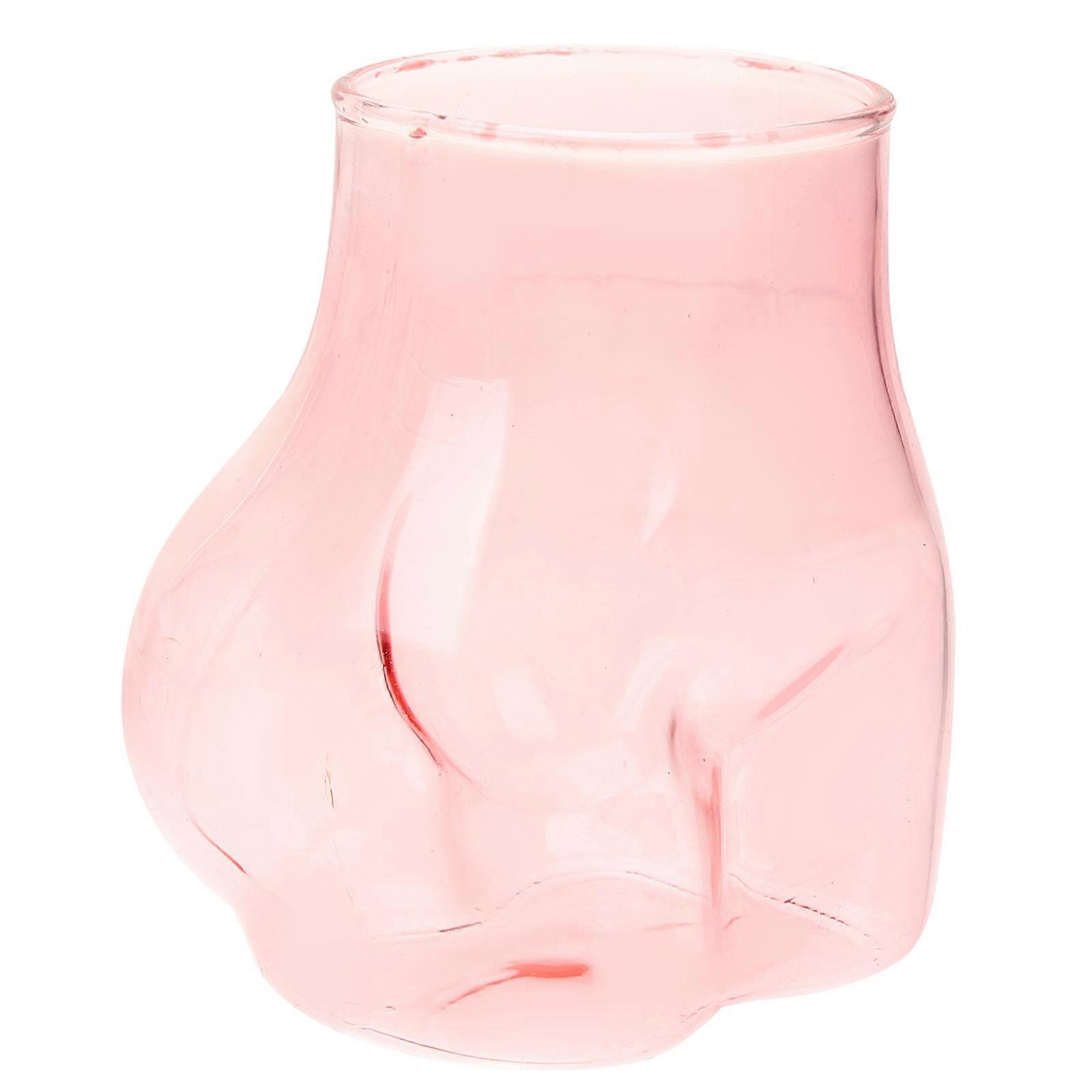 Pink Beer Mug for Drinking Reusable Thickened Mug