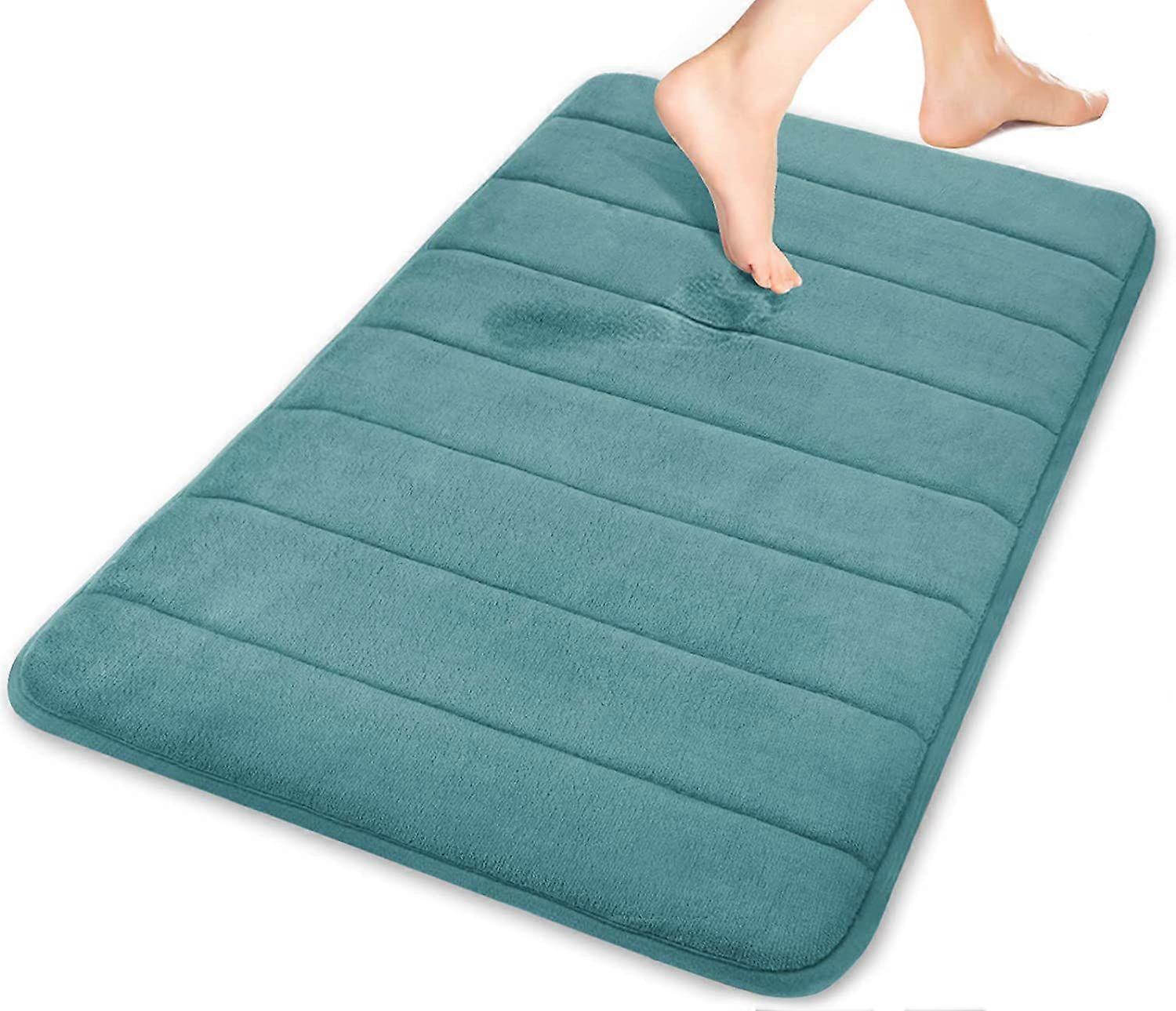 Foam Bath Mat Large Size 51 x 81 cm-Eggshell Blue