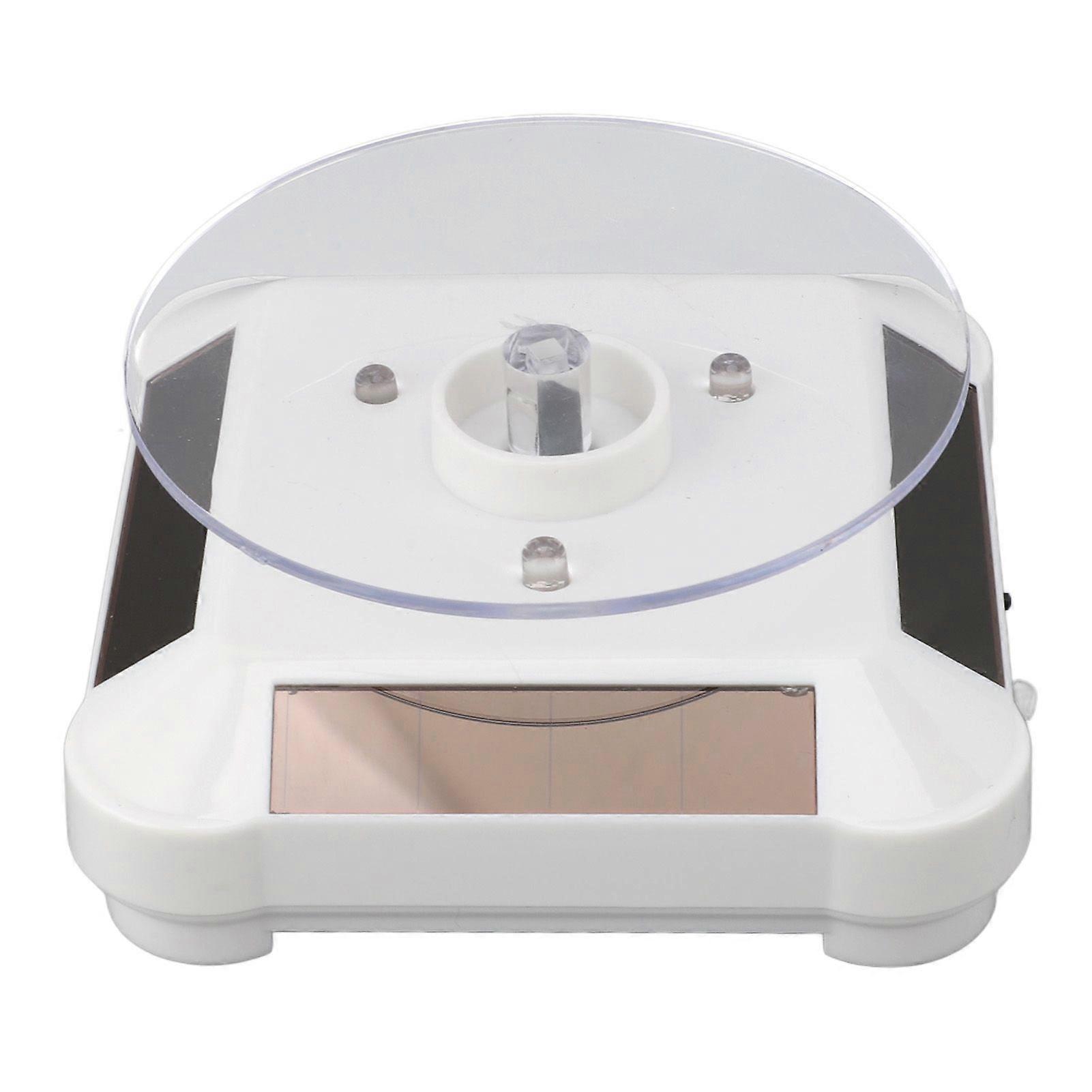 Solar Turntable 360 Degree Rotating Display Plate for Curing Resin Printed Jewelry Small 3D Printer Model with RGB Light