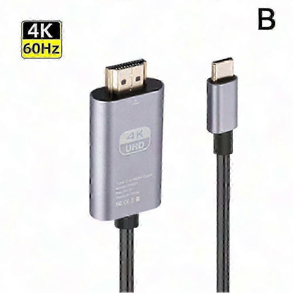 USB C to HDMI Cable 4K 60Hz High Speed Adapter with Dual 30/60Hz Mode Support