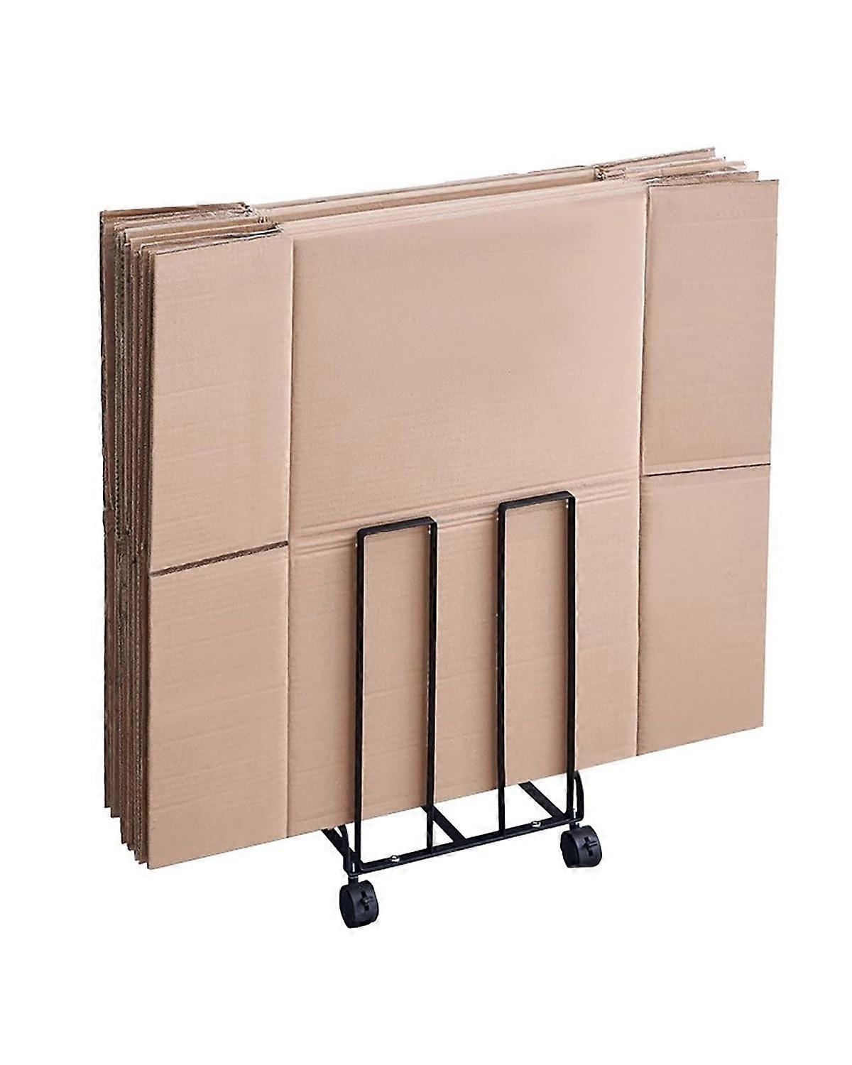 Stackable Carton Organizer Rack With Wheels For Garage Storage Moving Drawing Boards Organization Black