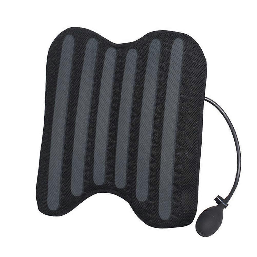 Portable Inflatable Lumbar Support Cushion Ergonomic Back Support Pillow for Travel Office Car Camping