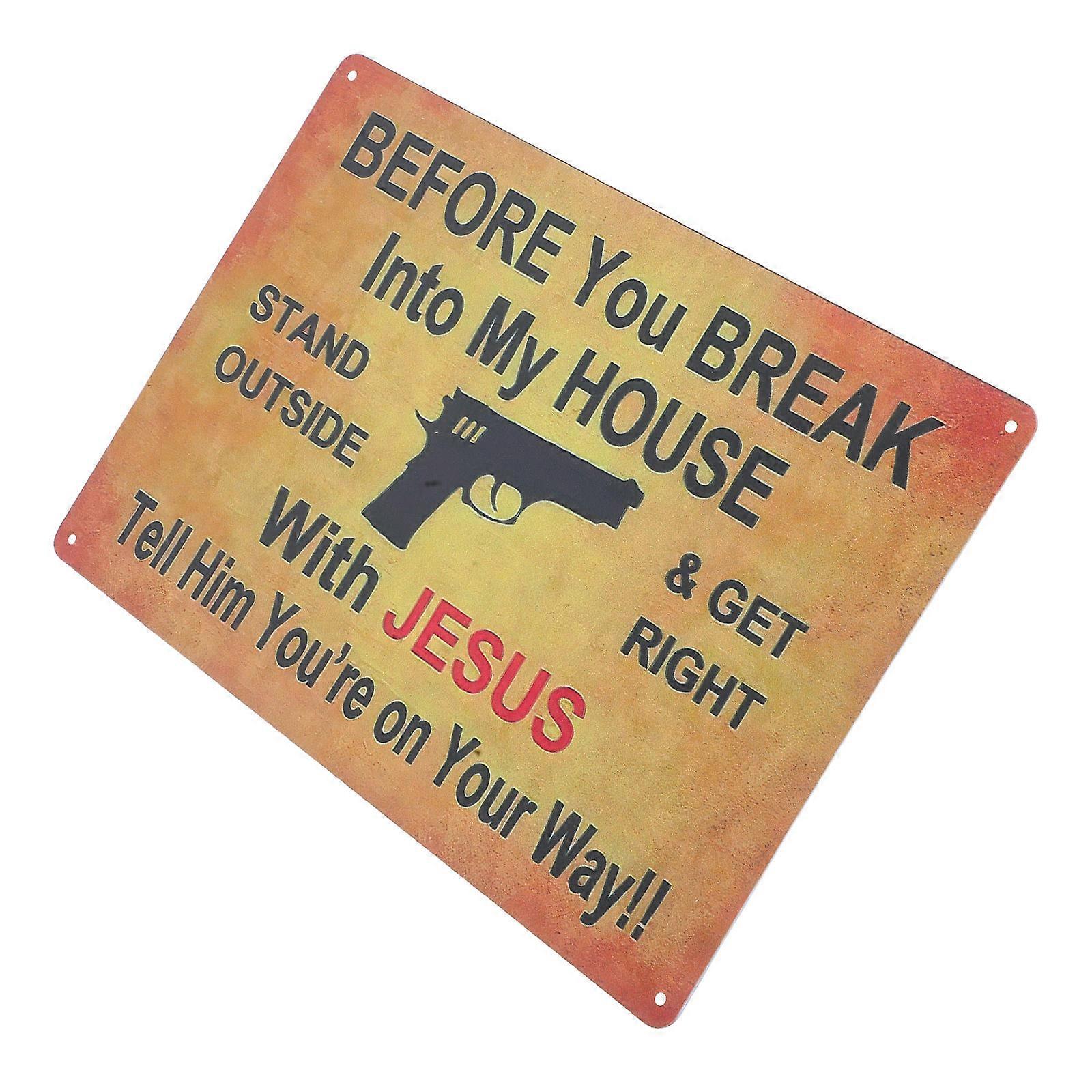 Metal Tin Signs for Decor Funny Wall Decor 3Pcs