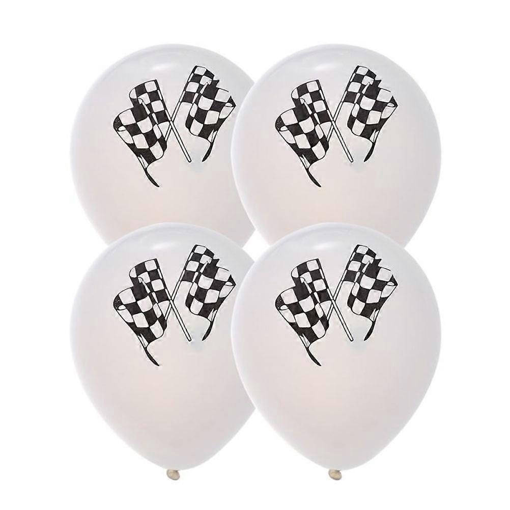 Confetti Latex Balloon Racing Flag Design for Party Decorating 30Pcs