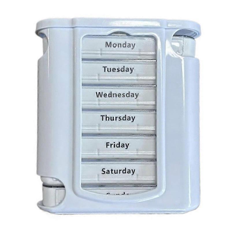 7Day Pillbox with 4 Compartments, Easy to Carry, Ideal for Accurate Medication and Travel