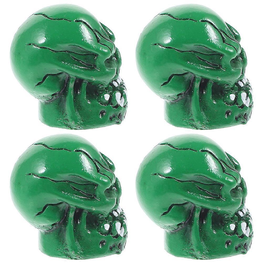 Tire Valve Caps for Cars Skull Design Leak-Proof Resin 8Pcs Set