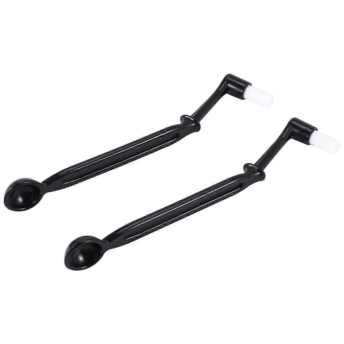 Coffee Machine Brush Nylon Espresso Machine Brush with Spoon (2 Pack)