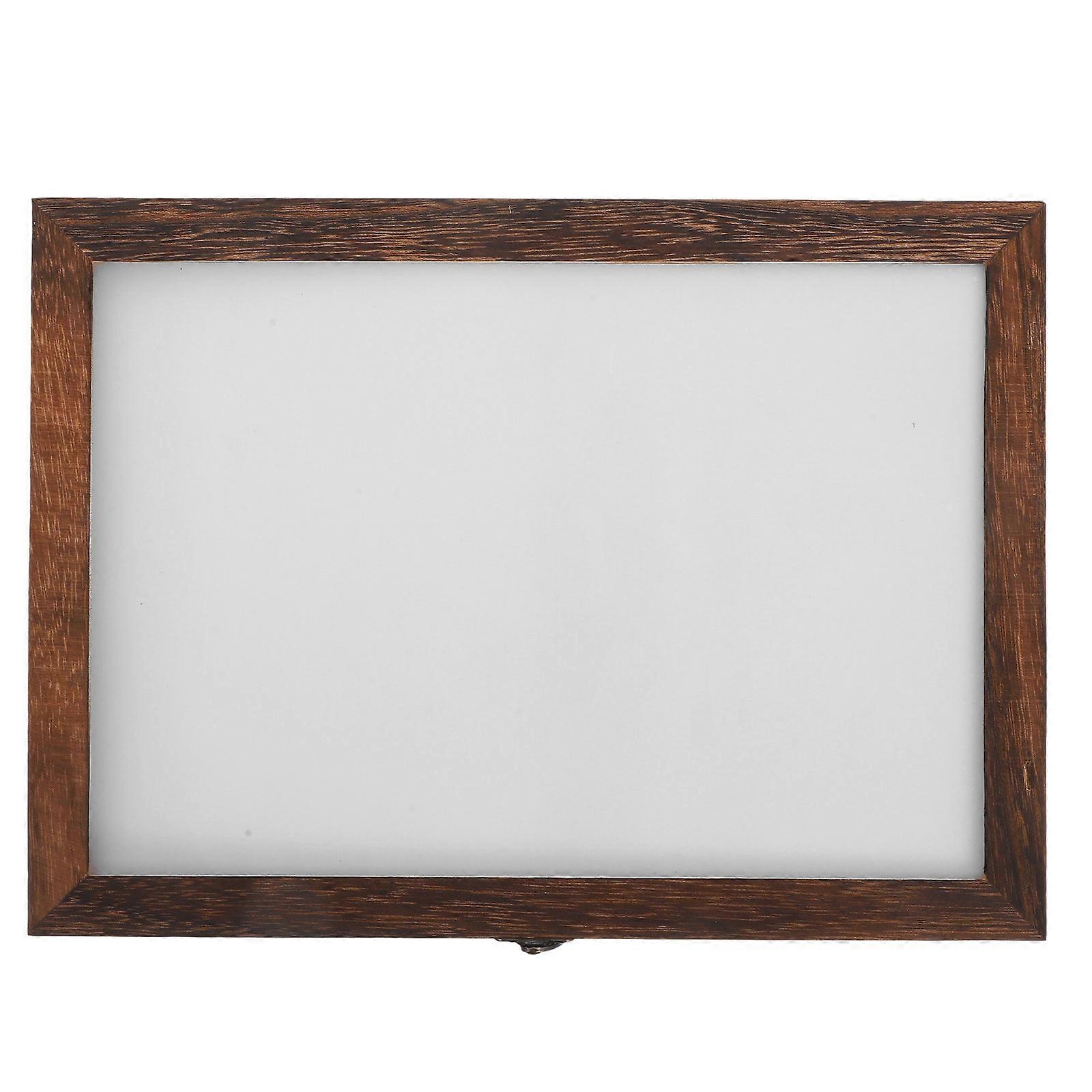 Specimen Case for Storage Use 5Pcs Coffee Color Wooden Display Boxes