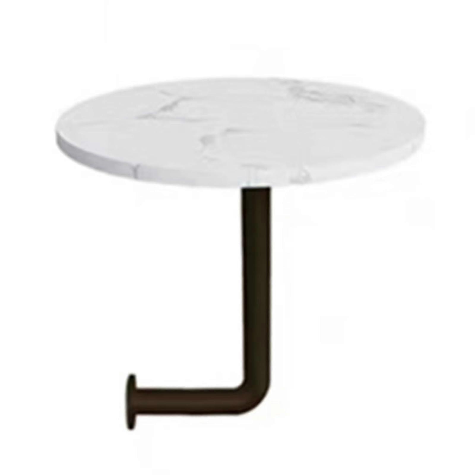 WallMounted Round Table White SpaceSaving Bistro Table Diameter 13.8 In, Hanging Desk For Kitchen Cafe, Compact Bar