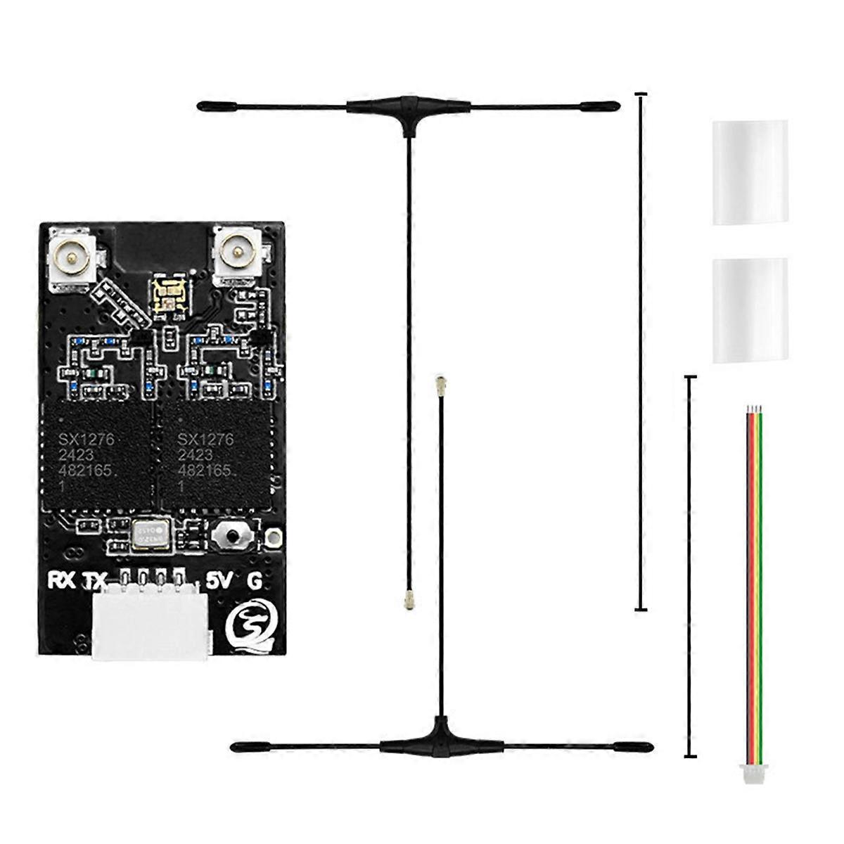 ELRS 915MHz/868MHz Dual Antenna 120mm 220mm Dual RX Diversity Receiver for FPV Fixed-Wing Aircraft