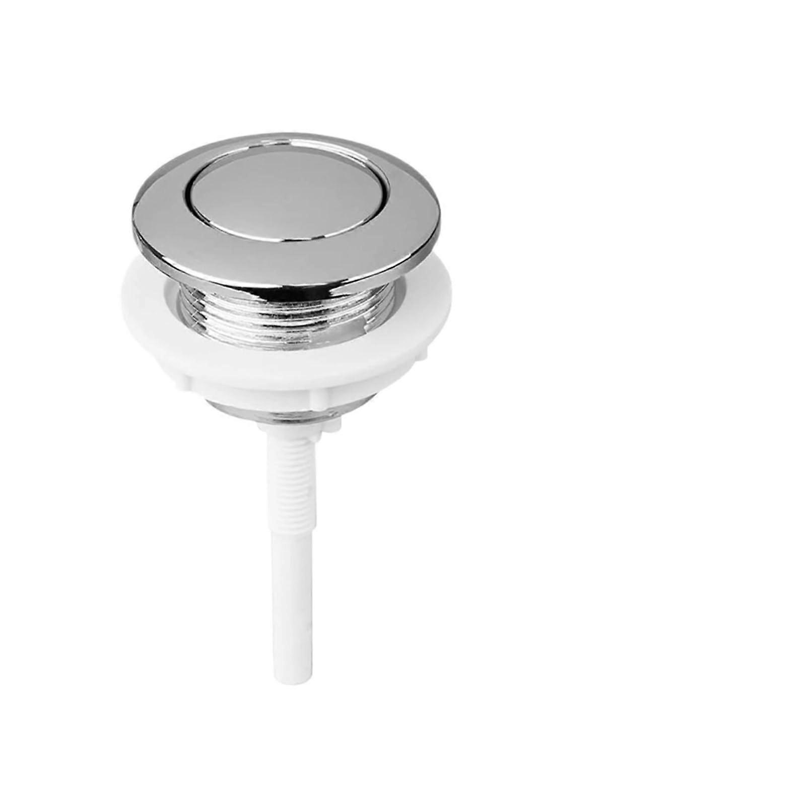 Toilet Cistern Flush Parts Kit With Fill Valve Round Button For Single Flush Toilets Fits Most