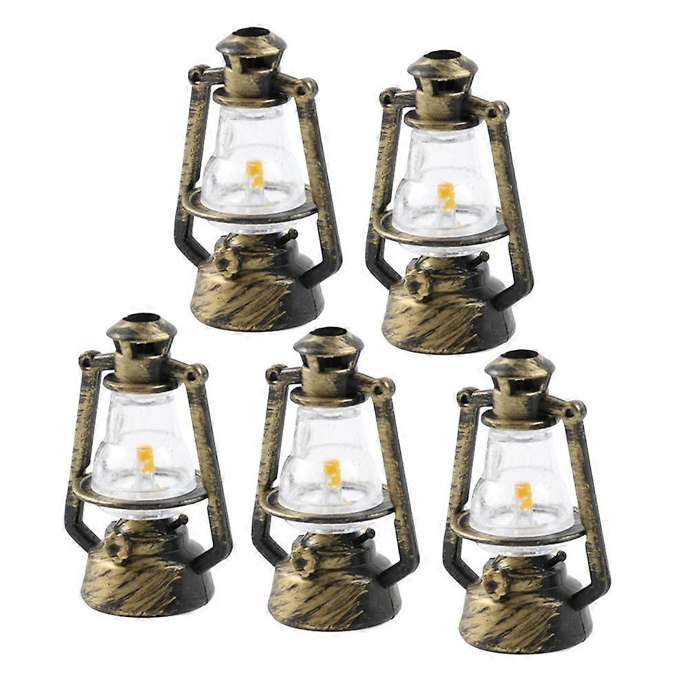 Kerosene Lamp Model Miniature for Decor 15Pcs Assorted Color Pack