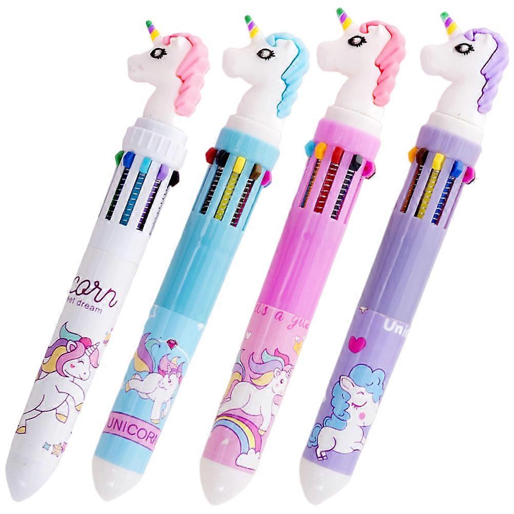 Assorted Color Ballpoint Pen Multi-Function Writing Pen 12Pcs Supply