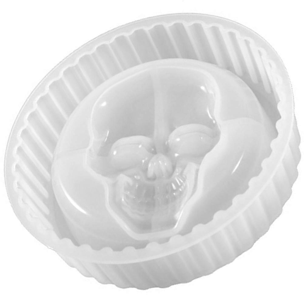 Silicone Skull Ashtray Mold for DIY Use 2Pcs Flexible Resin Casting Mold