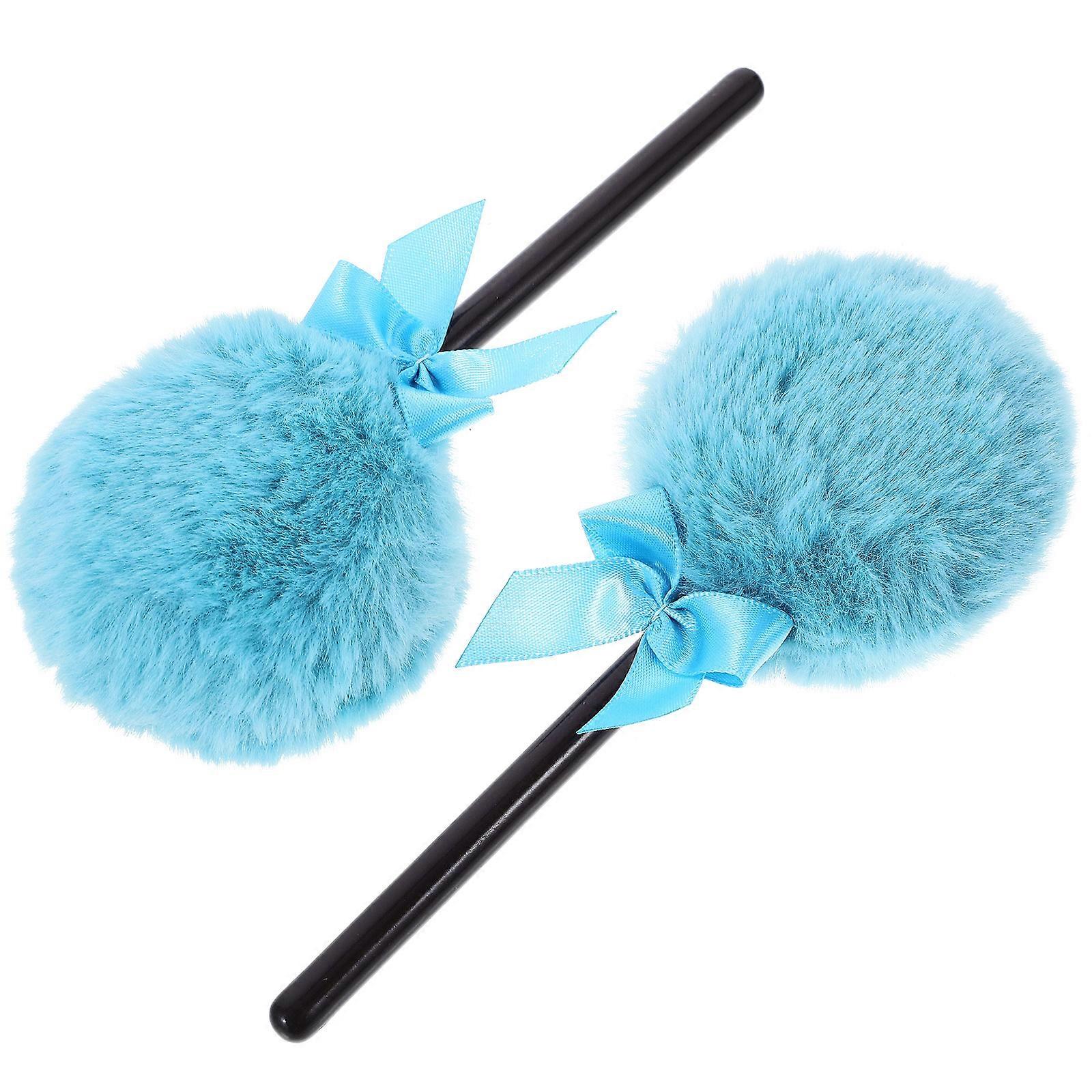 Cotton Powder Puff Tool 2Pcs Makeup Puff Set For Highlighter Application Ideal For Makeup Artists With Lollipop Shape