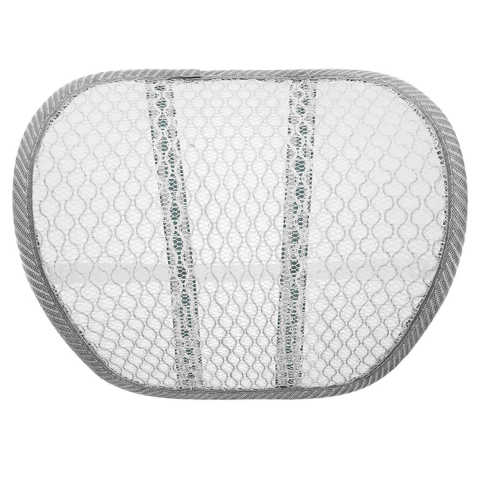 Back Support For Chair 2Pcs White Lumbar Support Cushion Driving Sitting For Long Periods Comfortable Padding