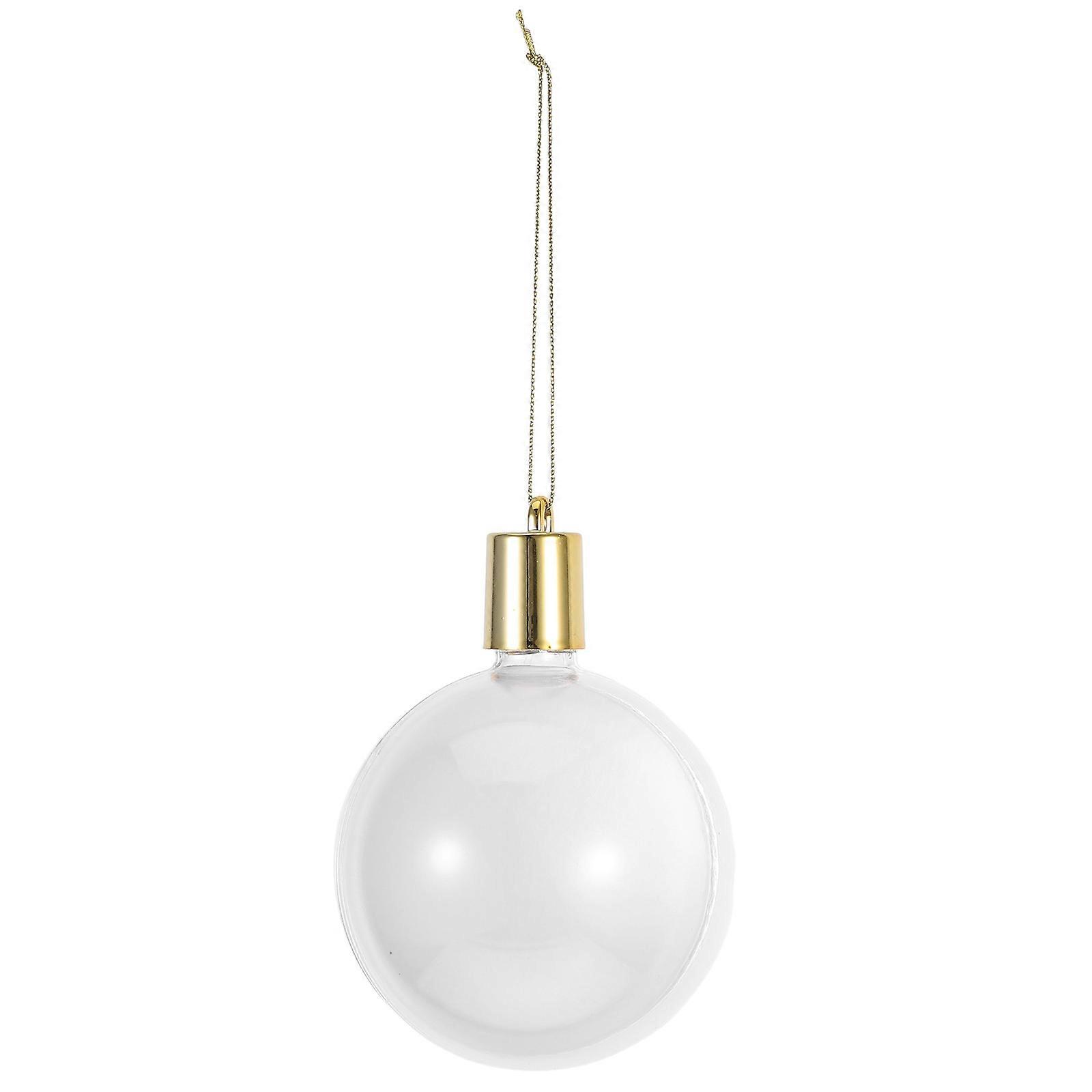 White Ornament Ball for Sublimation and Crafting 2Pcs Heart Shaped Balls